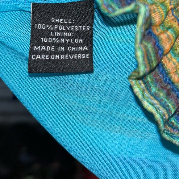 Peck & Peck Weekend Multi-color Stripe Peasant Top Size L - Picture 4 of 6